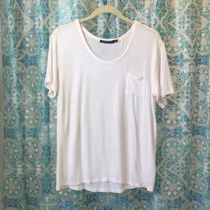 Brandy Melville oversized easy white tee